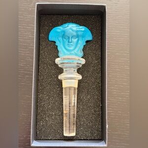 Vintage Versace Turquoise Medusa Bottle Stopper